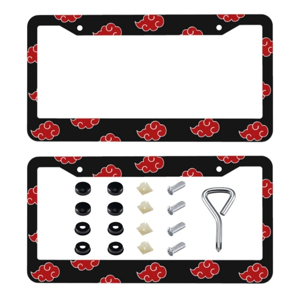 Akatsuki Anime License Plate Frames Car Accessories for Men Women 2 Pack